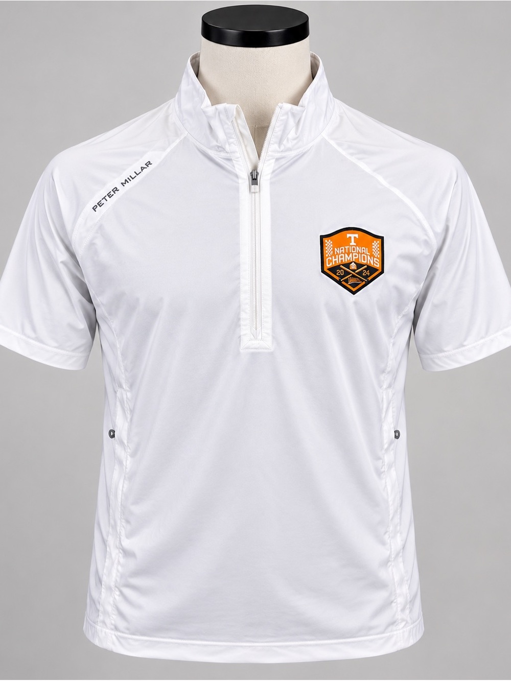 Peter Millar Tennessee Vols 2024 Men’s M Baseball National Champs 1/4 NWT